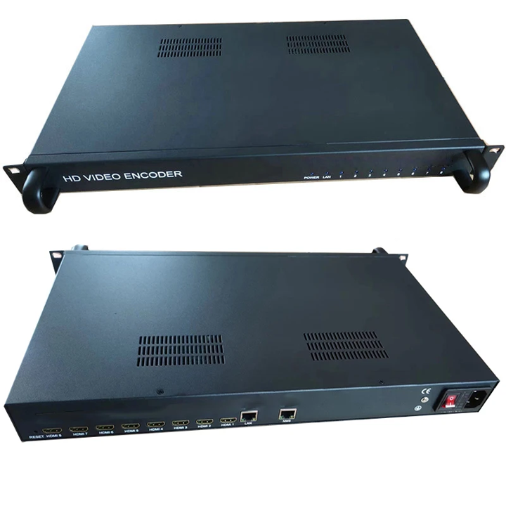 8HDMI ENCODER MODULATOR 2MUX 8อินพุทHDMI ออก2ความถี่ รองรับIPTV