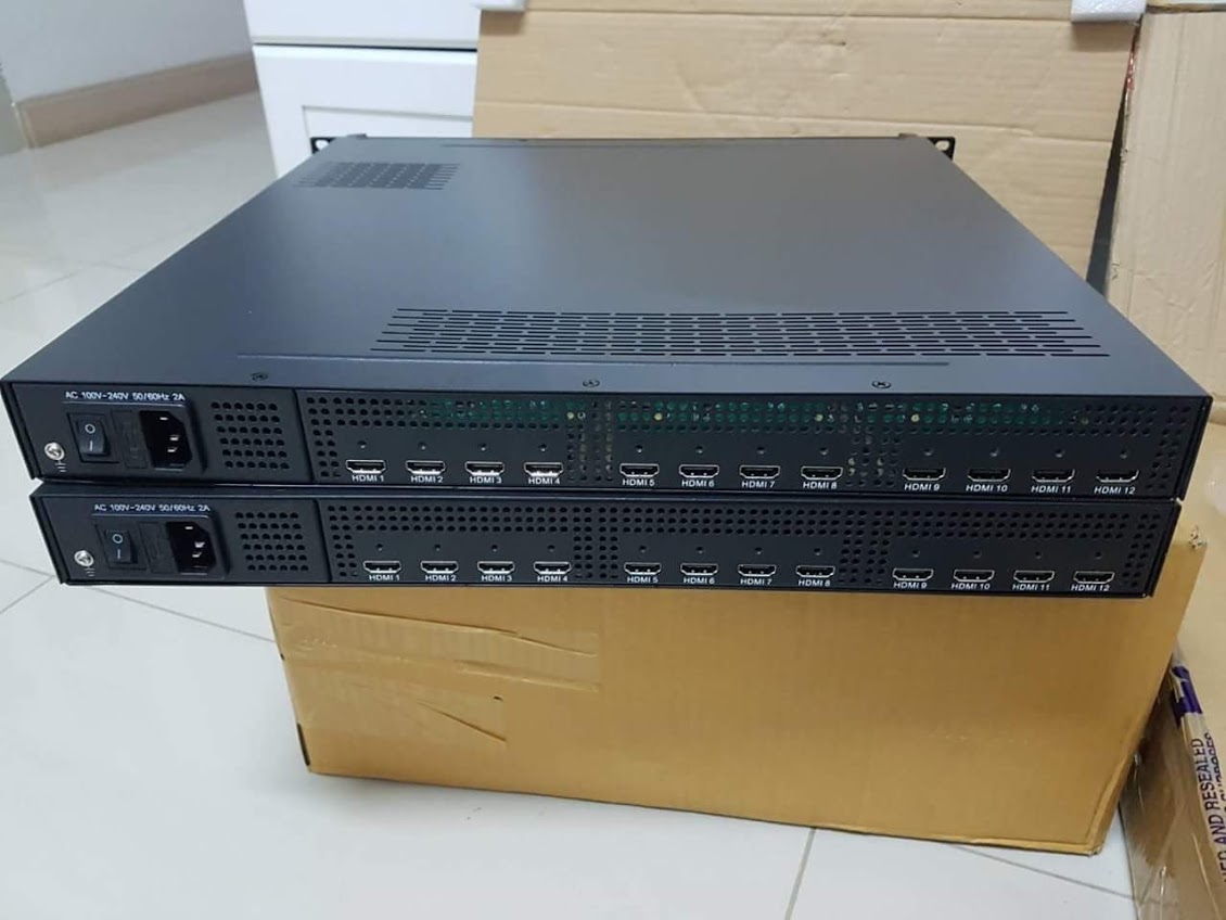 12HDMI ENCODER MODULATOR 4MUX แปลงสัญญาณจากกล่องทรูได้ 12เครื่อง ส่งออก 4ความถี่