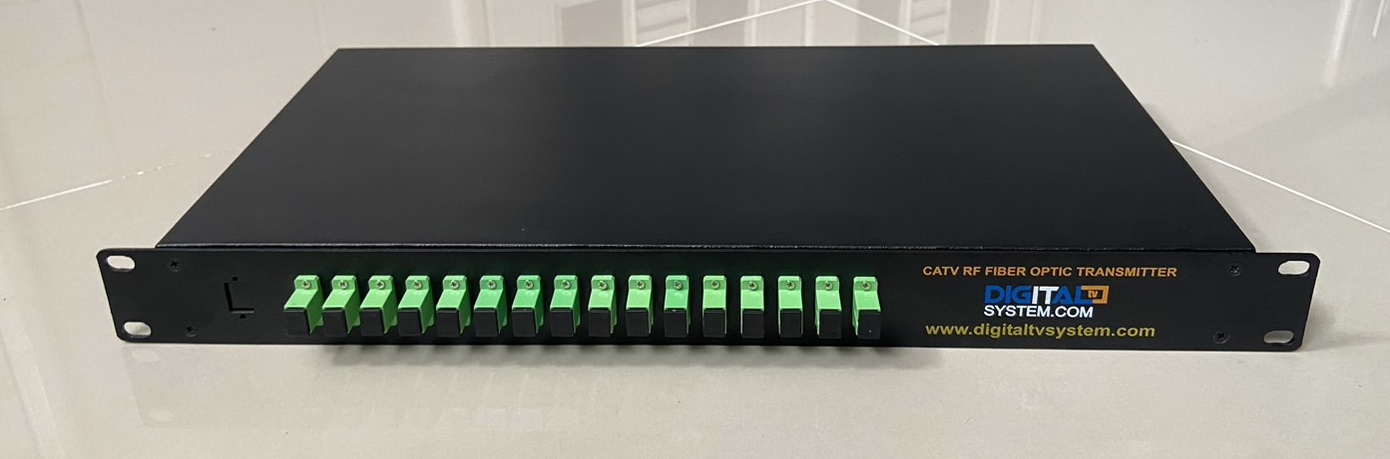 FTTH CATV TRANSMITTER เครื่องส่งสัญญาณออปติคอล CATV 16 พอร์ต 10 1550nm