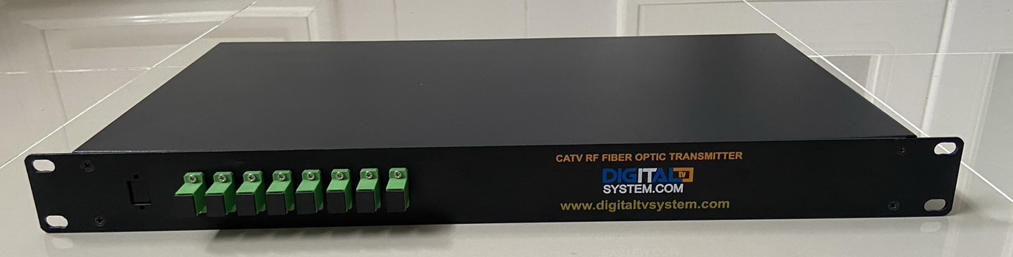 CATV  Optical Transmitter 8 Way (ส่งสัญญาณได้ทั้ง RF ความยาวคลื่น 1550 nm. / 10-15 mW.) สามารถใส่ RACK 19 U